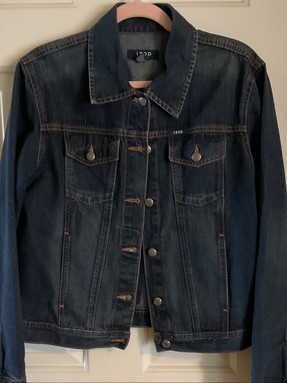 Izod Dark Blue Denim Jean Jacket - Women's